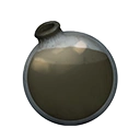 Icon dying vial OliveGreen Dark 1