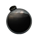 Icon dying vial black dye