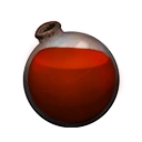 Icon dying vial bloodred dye
