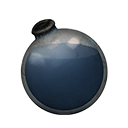 Icon dying vial blue dye