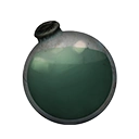 Icon dying vial cyan dye