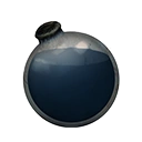 Icon dying vial dark blue dye