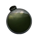 Icon dying vial dark green dye