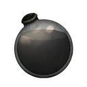 Icon dying vial dark grey dye
