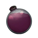 Icon dying vial dark magenta dye