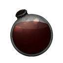 Icon dying vial dark red dye