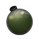 Icon dying vial green dye