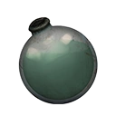Icon dying vial light cyan dye