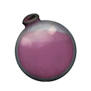 Icon dying vial light magenta dye