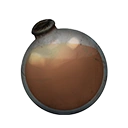 Icon dying vial light orange dye