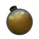 Icon dying vial light yellow dye