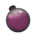 Icon dying vial magenta dye