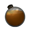 Icon dying vial orange dye