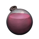 Icon dying vial pink dye