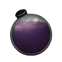 Icon dying vial purple dye