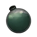 Icon dying vial cyan dye