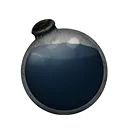 Icon dying vial dark blue dye