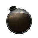 Icon dying vial dark brown dye