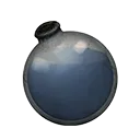 Icon dying vial light blue dye