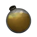 Icon dying vial light yellow dye
